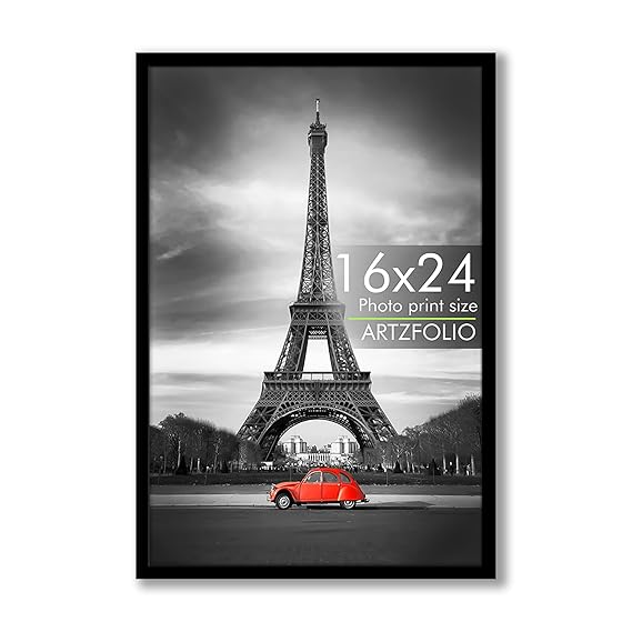 ArtzFolio Wall Photo Frame D573 | Extra Large Size Wall Photo Frames | Big Oversize Picture Frames Bedroom, Home & Office | Black | A2 Size | 16x24 inch (41x61 cms)